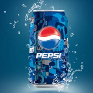 Lata de Pepsi com Splash