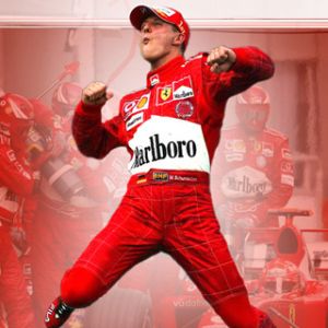 Celebração de Michael Schumacher na Ferrari