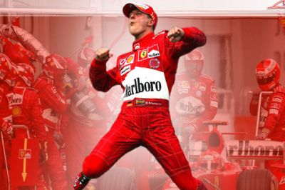 Celebração de Michael Schumacher na Ferrari