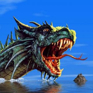 Dragão Majestoso na Água
