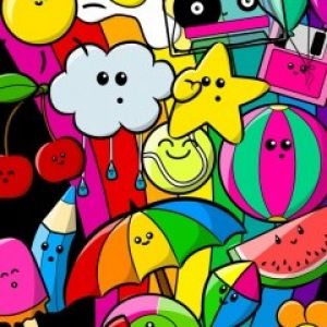 Personagens Coloridos e Fofos