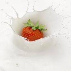 Splash de Morango no Leite