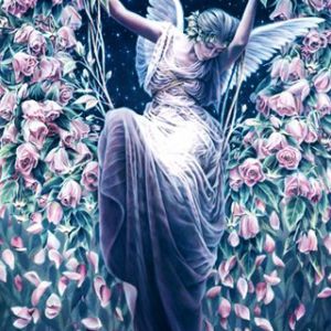 Anjo em um Sonho Floral