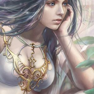 Arte Fantástica Mulher com Joias
