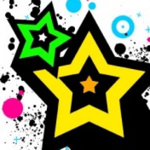 Padrões de Estrelas Coloridas