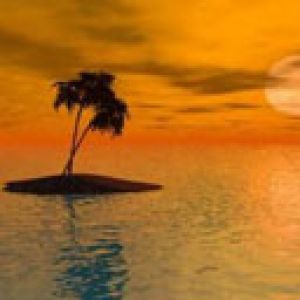 Serenidade na Ilha ao Pôr do Sol