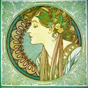 Retrato de Mulher Art Nouveau