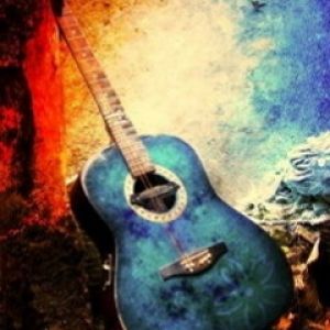 Guitarra Acústica Colorida