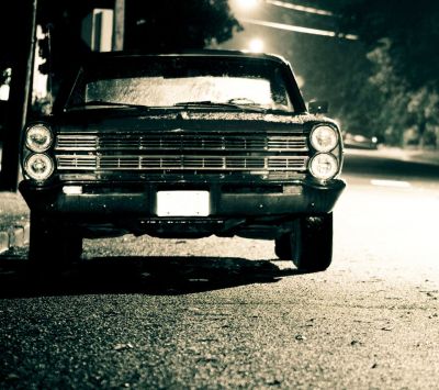 Carro Clássico Noturno