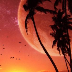Deslumbrante Pôr do Sol com Planetas