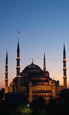 Mesquita Sultan Ahmed ao Pôr do Sol