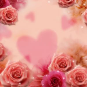 Rosas Românticas e Corações