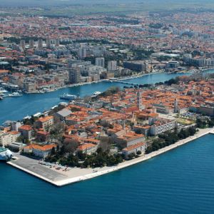 Vista Aérea de Zadar, Croácia