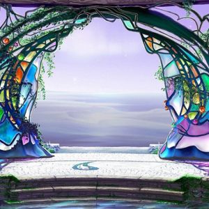 Paisagem Fantástica em Vitral