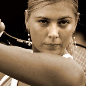 Ação de Tênis de Maria Sharapova