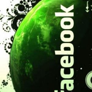 Design Abstrato Verde do Facebook