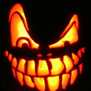 Abóbora de Halloween Assustadora
