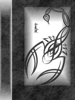 Design de Tatuagem de Escorpião Estilizado