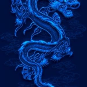 Arte Fantástica Dragão Azul