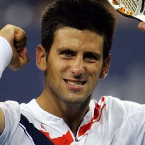 Celebração de Novak Djokovic