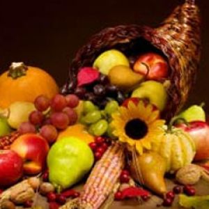 Cornucópia de Frutas de Outono