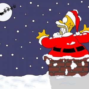 Diversão de Natal do Homer Simpson