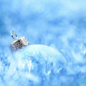 Ornamento de Natal Azul