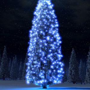 Árvore de Natal Azul Brilhante