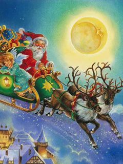 Passeio de trenó do Papai Noel