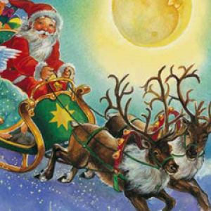 Papai Noel em trenó