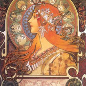 Retrato de Mulher Art Nouveau
