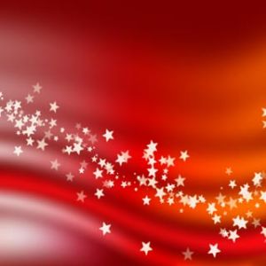 Fundo Abstrato Vermelho Estrelado
