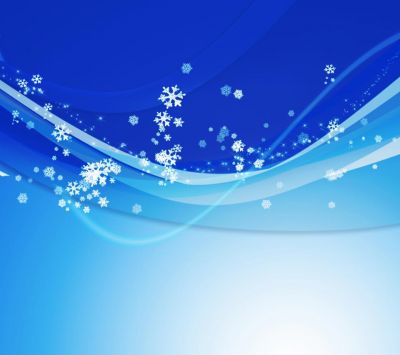 Design Abstrato de Flocos de Neve de Inverno