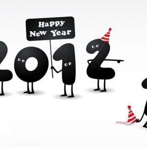Ilustração Feliz Ano Novo 2012