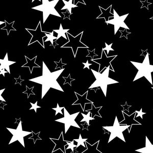 Estrelas Brancas em Fundo Preto