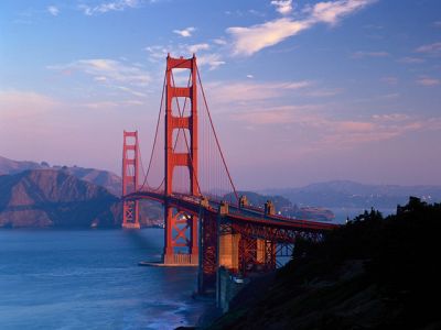 Ponte Golden Gate ao Pôr do Sol