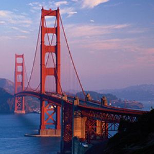 Ponte Golden Gate ao Pôr do Sol