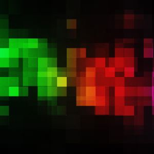 Arte Pixelado Abstrato Colorido