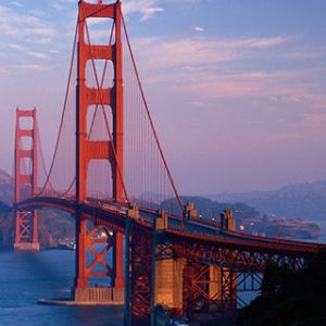 Ponte Golden Gate ao Pôr do Sol