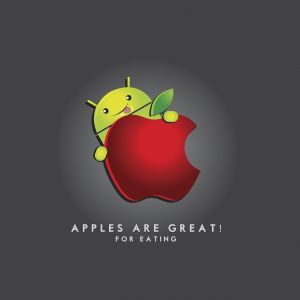 Ilustração Android Maçã