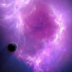 Nebulosa Cósmica com Planeta
