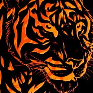 Ilustração de Tigre Majestoso