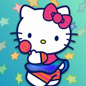 Hello Kitty com Pirulito