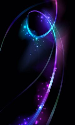 Ondas de Luz Abstratas Coloridas - wallpaper preview