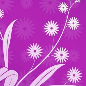 Design Floral Abstrato Roxo