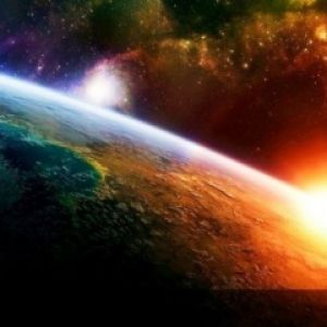 Deslumbrante Amanhecer Espacial