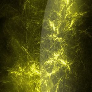 Design Fractal Abstrato Amarelo
