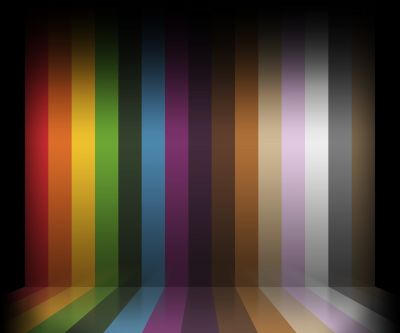 Papel de Parede de Listras Verticais Coloridas