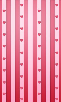 Padrão de Corações Listrados em Rosa