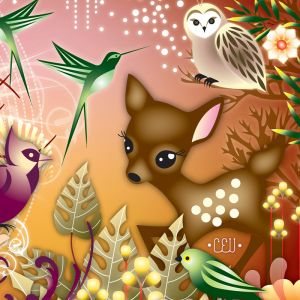 Animais Coloridos da Floresta